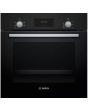 Bosch HHF113BA0B Black 59.4cm Built In Electric Single Oven With 3D Hot Air - Black