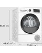Bosch WQG24500GB 9kg Heat Pump Tumble Dryer - White