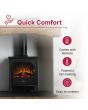 Dimplex CLB20E | CLUB Black Optiflame Electric Stove 