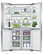 Fisher & Paykel RF605QNUVX1 90.5Cm Quad Door Frost Free Fridge Freezer - Stainless Steel