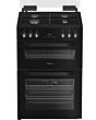 Hotpoint HDD6GDC2B1 Dual Fuel Double Cooker 60CM - 75L / 38L with Glass Lid