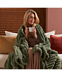 Morphy Richards 610104 EverCosy Luxury Striped Fleece Electric Heated Throw (Large)