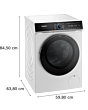 Siemens WG66B2A1GB Capacity 11kg, 1600rpm, intelligent dosing, Detergent scan, powerSpeed 59, stainR