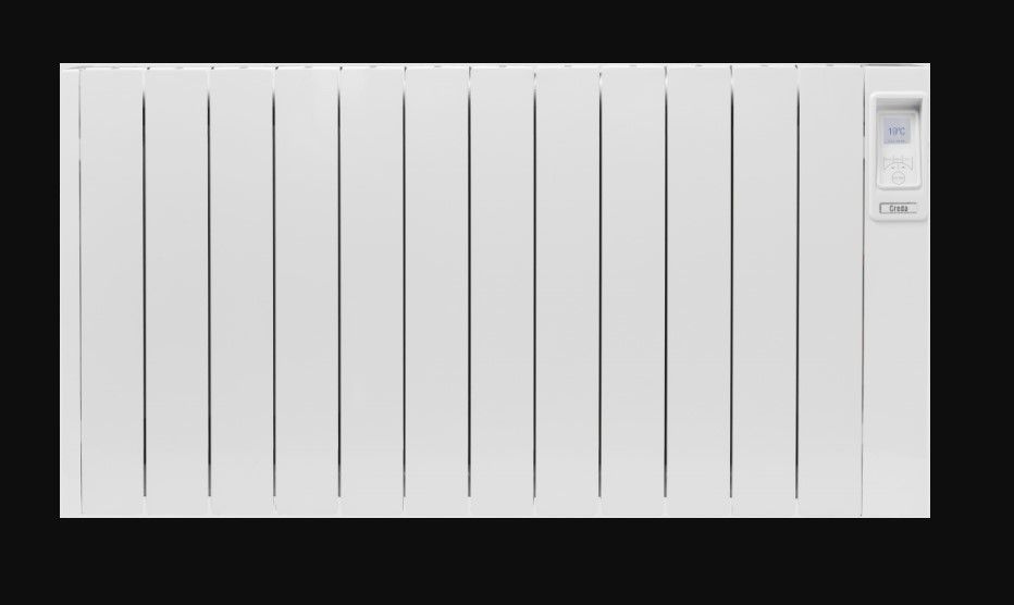 Creda CAR200 White 2Kw Oil Filled Radiator Wall Mounted 610 X 115 X 1115