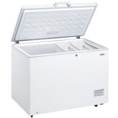 Belling BCFE301 White Chest Freezer A+, H845 W1120 D700 Cap 308L Electronic Control, Metal Back