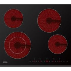 Belling BCH61TB 60cm Ceramic T/Control bevelled edge dual zone Hob Hot
