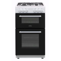 Belling BFSG51TCWH/LPG White 50cm twin cavity lpg gas