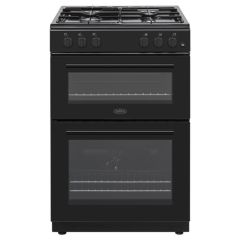 Belling BFSG61TCBLK/LPG Black 60cm twin cavity lpg gas