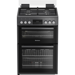 Blomberg GGRN655N 60cm Double Oven Gas Cooker with Gas Hob - Anthracite