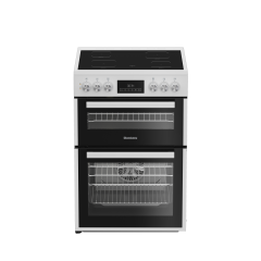 Blomberg HKRN651W White 60cm Double Oven Electric Cooker with Vitroceramic Hob - White