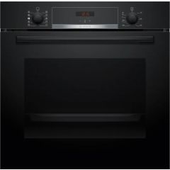 Bosch HQA534BB3B Black 59.4Cm Built In Electric Single Oven With Added Steam Function