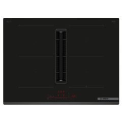 Bosch PXX875D67E Black Glass 80Cm Venting Hob, Directselect Premium Control, 2 X Flex + Ventilation,