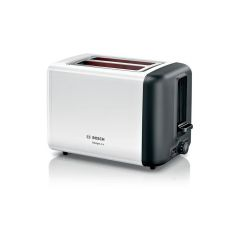 Bosch TAT3P421GB White 2 Slice Toaster. Integrated Warming Rack. High Lift For Easy Removal. Safety 