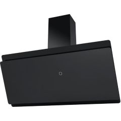Cata ICON90H Black 90cm Black Angled Glass Hood with Hidden Touch