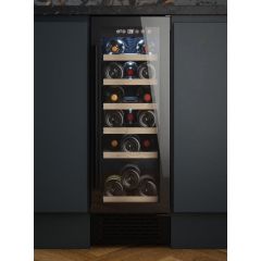 Cata UBBKWC30F Black Glass 30cm Black Wine Cooler