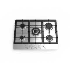 Cata UBGHDFFJ70.1 70cm 5 Burner Inc Wok Gas Hob • Automatic Ignition • Cast Iron Pan
Stands • Flame 