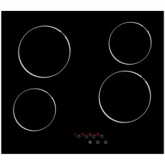 Cata UBTCC60LC.1 Satin Pro Black 60cm Satin Pro Black 4 Zone Ceramic Hob Touch Controls