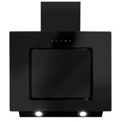 Cda EVA60BL Black 60Cm Angled Chimney Extractor