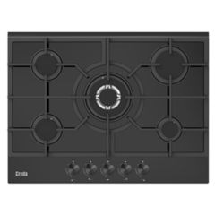 Creda C70GFCWG Black Glass Built-In Hob 5 Zone 68W X 10.4H X 51D 