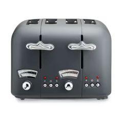 Delonghi CT04.GY Grey Argento Silva 4 Slice Grey Toaster