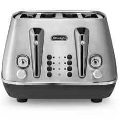 Delonghi CTI4003.M S/Steel Distinta X 4 Slice Toaster