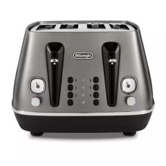 Delonghi CTIN4003.TB Titanium Distinta X 4 Slice Toaster