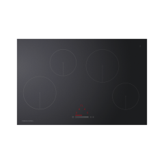 Fisher ＆ Paykel CI804CTB1 80Cm 4 Zone Induction Hob - Black Glass