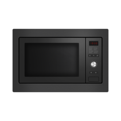 Fisher ＆ Paykel OM25BLSB1 Black Built In Combination Microwave Oven - Black