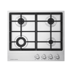 Fisher + Paykel CG604DLPX1 Fisher & Paykel CG604DLPX1 60cm 4 Burner Gas Hob - Stainless Steel