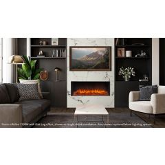 Gazco 210-142 EREFLEX 110RW Frameless Linear Recessed Electric Fireplace