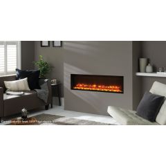 Gazco 219-148 RADIANCE 85R Frameless Recessed Electric Fireplace
