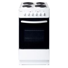 Haden HES50W 50cm Single Oven Electric Cooker - White