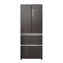 Haier HFR3718ENMD H1775 W700 D688 60/40 Total No Frost Fridge Freezer - Dark Inox Frz 140L Frdg 262L