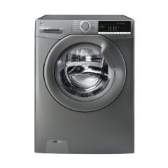 Hoover H3W 49TAGG4/1-80 H-Wash 300, 9kg 1400rpm Washing Machine, Graphite, 14/30/44 min Rapid, Digit