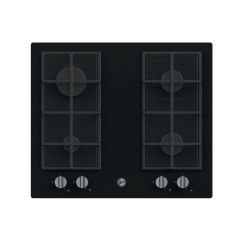 Hoover HVG6K3B Black Glass 60Cm Built-In Gas Hob