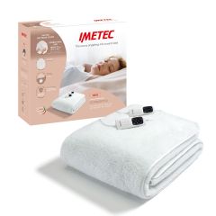 Imetec 16733 Mattress Cover Adapto Double Size, Dual
 Control 195X137 150Watt Six Heat Settings,1,3