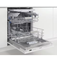 Indesit DIO3T131FEUK Integrated Push&Go BI Full Size Dishwasher 14 Place Set 9.5 L 9 Progs