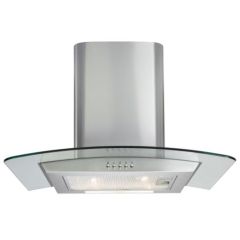 Matrix MEP601/SS S/Steel 60Cm Curved Glass Chimney Hood 