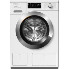 Miele WEG 885 WCS Lotus White Front-loading washing machine, 9kg, Graphite Grey Door, Straight Door 