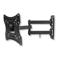 Nedis TVWM1530BK Black Full Motion TV Wall Mount | 23-43' | Max 30 Kg | 3 Pivot Points