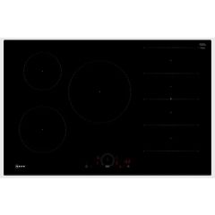 Neff T68FHV4L0 Black Glass 80cm Induction Hob - Black