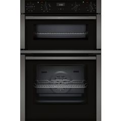 Neff U1ACE2AG3B 59.4cm Built In Electric Double Oven - Graphite Grey