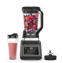Ninja BN750UK Black / Silver 2-In-1 Blender With Auto-Iq