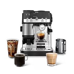 Ninja ES301UK Luxe Café Mini Espresso Machine - Black/ Silver
