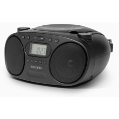 Roberts ZOOMBOXFMBK Black Am/Fm Radio CD Player