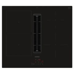 Siemens ED611BS16E Black glass 60cm inductionAir venting hob, touchControl, 4 x zones, 1 combiZone +