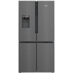 Siemens KF96DPXEA Black Inox H1830 W905 D731, 4 Door Multi Door Style Fridge (Plumbed Ice/Water) Wit