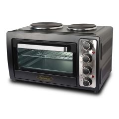 Sovereign TT28 28L Table Top Mini Oven With Two Hot Plates