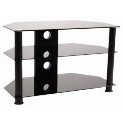 Ttap AVS-C301C-800/3-BB Black/Glass Classik Curve TV Stand