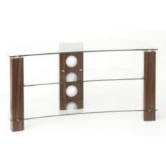 TTAP AVS-L640-1000-3WC Walnut Vision Curve 1000 TV Stand 